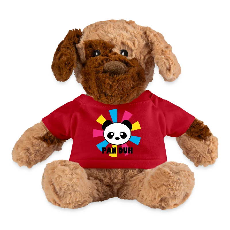 Pansexual Pan Pride Plush Dog - Pan Duh