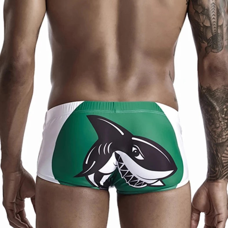 Shark Surfing Swim Trunks