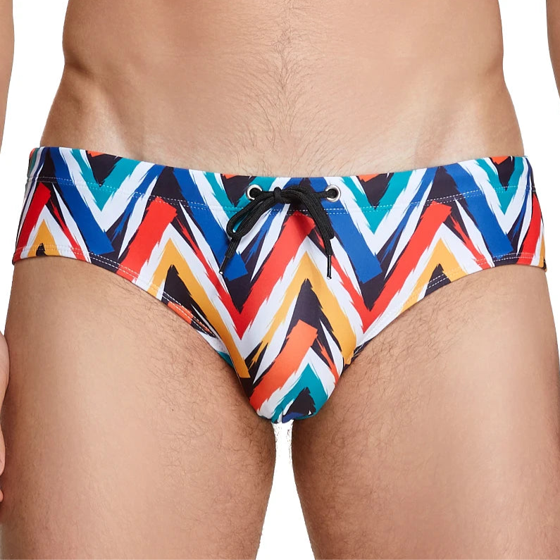 Men’s Zigzag Zaddy Swim Briefs