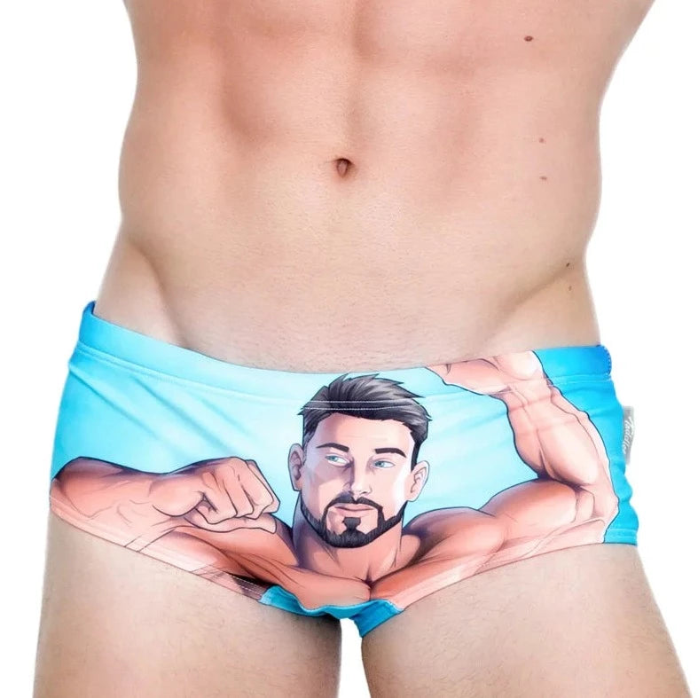 Blue Diver Muscle Swim Briefs