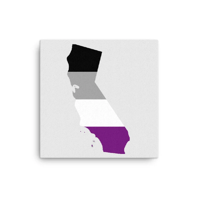 California Asexual Pride Canvas Wall Art