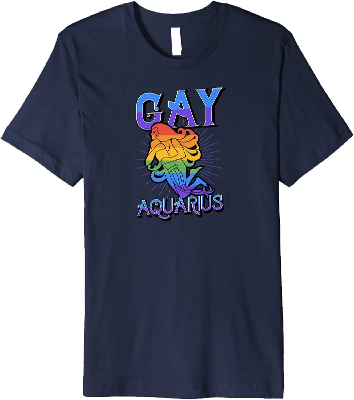 Aquarius T Shirt LGBT, Zodiac Gay Pride Shirts, Horoscope Constellation T-Shirt