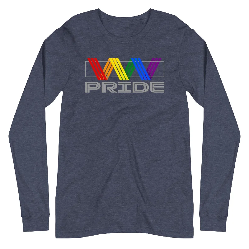 Graphic pride t-shirts with hand-drawn queer illustrations--Gay Pride Rainbow Striped Ribbon LGBTQ+ Unisex Long Sleeve T-Shirt Graphic pride t-shirts with hand-drawn queer illustrations--Gay Pride Rainbow Striped Ribbon LGBTQ+ Unisex Long Sleeve T-Shirt