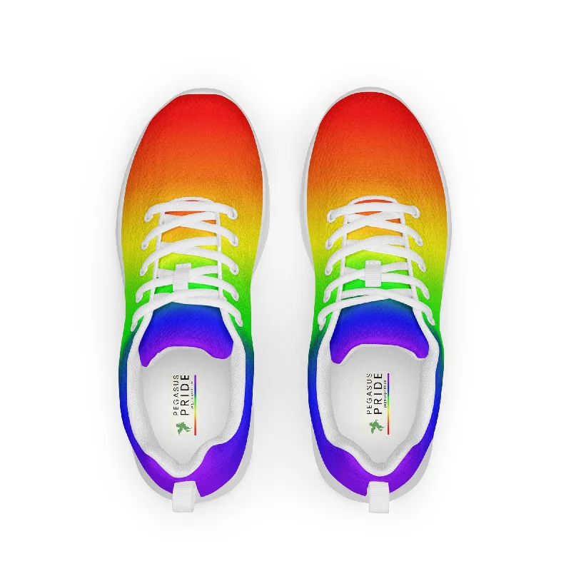 LGBTQ Pride Men’s Athletic Shoes - Ombre
