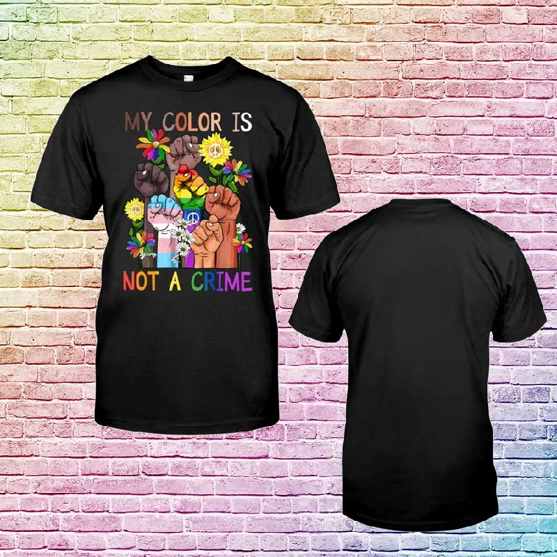 Gay Rights Tshirts, Human Rights Color Is Not A Crime Tshirt, Equal Rights Shirt, Pride Month Shirt Gay Rights Tshirts, Human Rights Color Is Not A Crime Tshirt, Equal Rights Shirt, Pride Month Shirt