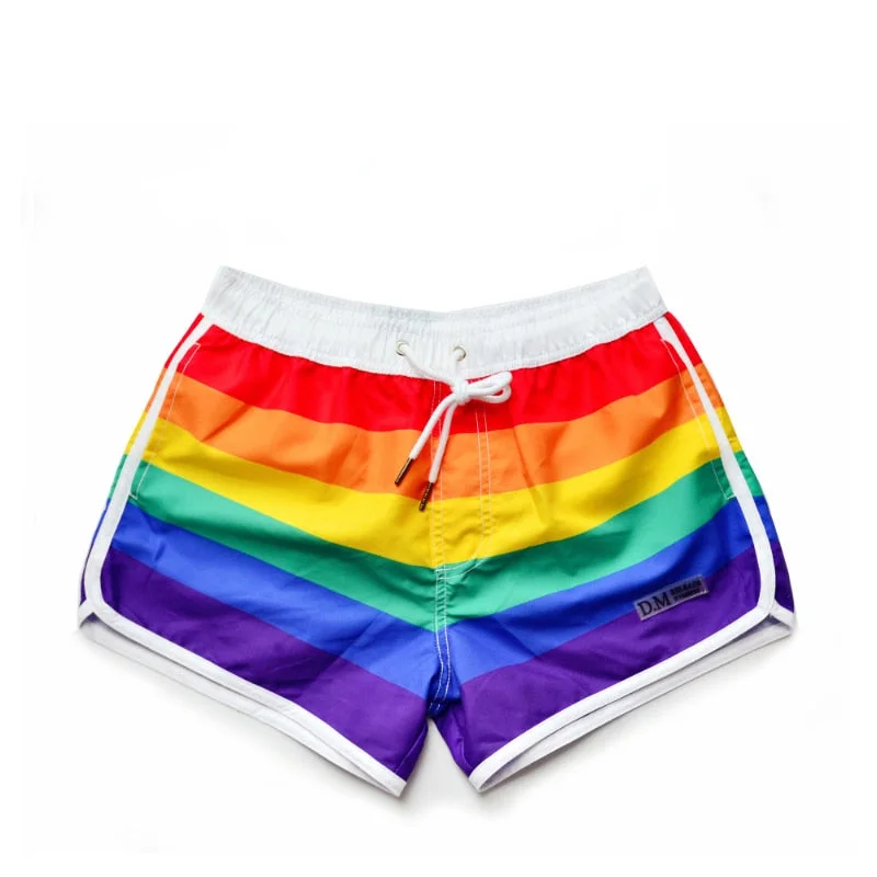 Graphic pride t-shirts with embroidered rainbow hearts--LGBT Gay Pride Rainbow Boxer Shorts Graphic pride t-shirts with embroidered rainbow hearts--LGBT Gay Pride Rainbow Boxer Shorts