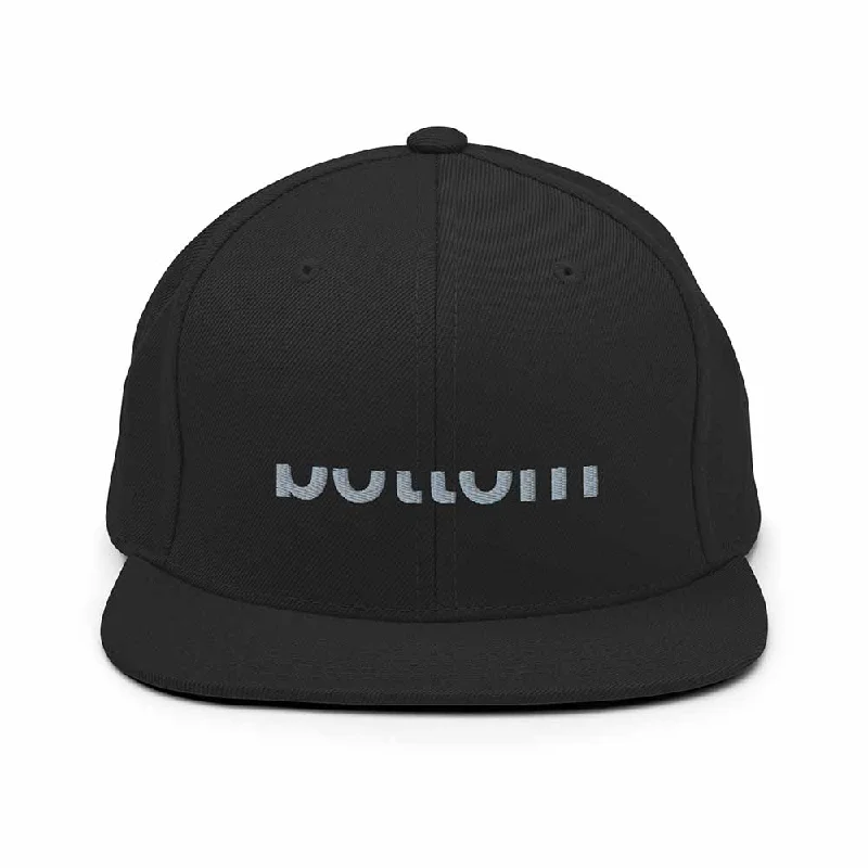 Bottom 6 Panel Flatbill Snapback Hat