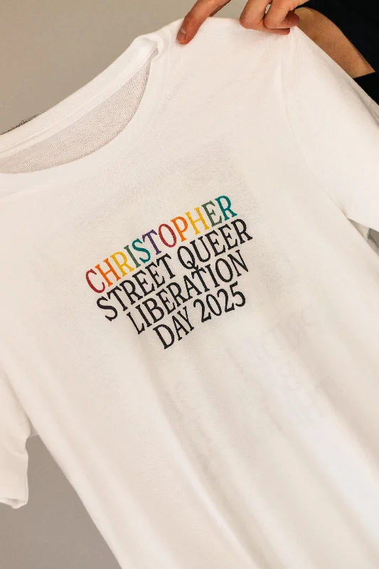 Best graphic tees for queer youth and students--Christopher Street Queer Liberation Day 2025 Unisex T-Shirt
