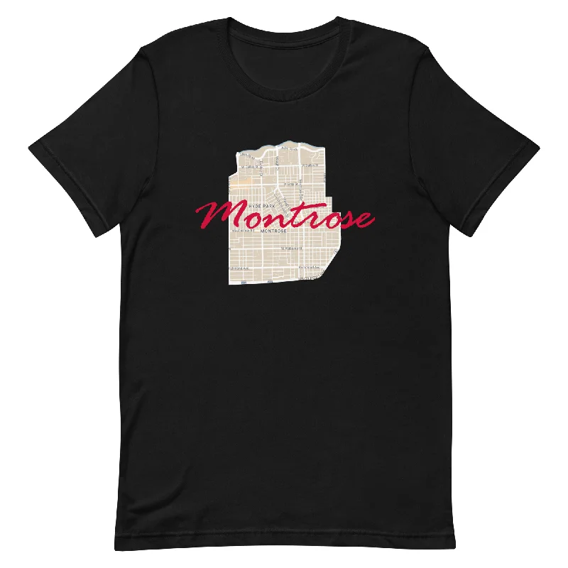 Houston Texas Montrose Street Map Tee