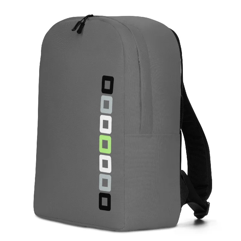 Agender Pride Rounded Squares LGBTQ+ Minimalist Backpack