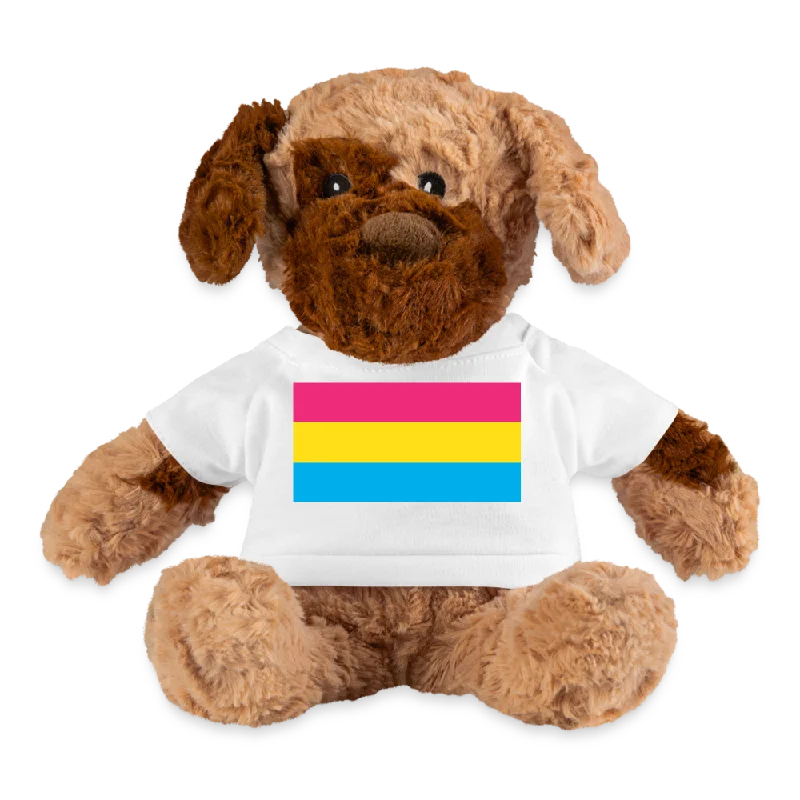 Pansexual Pan Pride Flag Plush Dog Stuffed Animal
