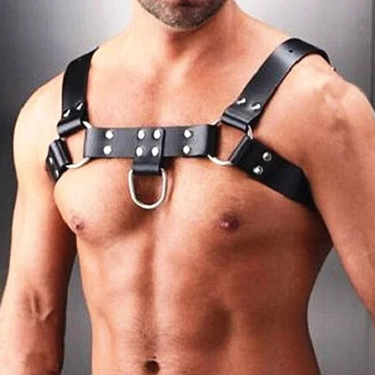Men's Basic Black Shoulder Harness