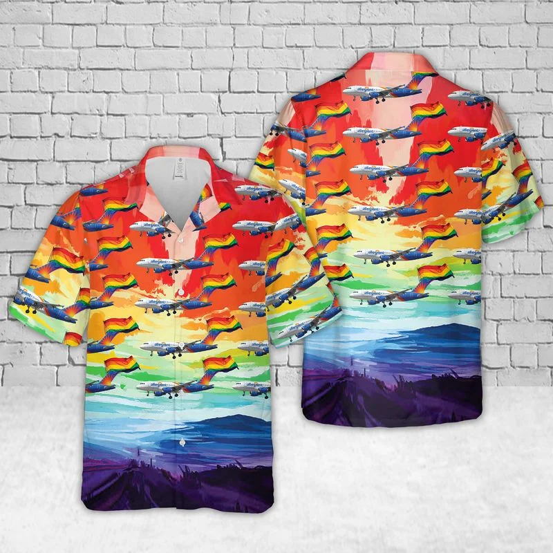 Gay Hawaiian Shirts, Allegiant Airlines Fly With Pride Hawaiian Shirt, Pride Hawaiian Shirt, Gift For Gaymer Gay Hawaiian Shirts, Allegiant Airlines Fly With Pride Hawaiian Shirt, Pride Hawaiian Shirt, Gift For Gaymer