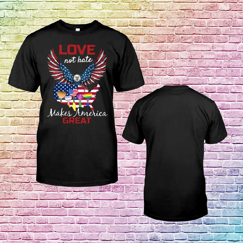 Rainbow American Flag Shirt, Make America Great Shirt For Gay, Lesbian Gift, Pride Shirts Rainbow American Flag Shirt, Make America Great Shirt For Gay, Lesbian Gift, Pride Shirts