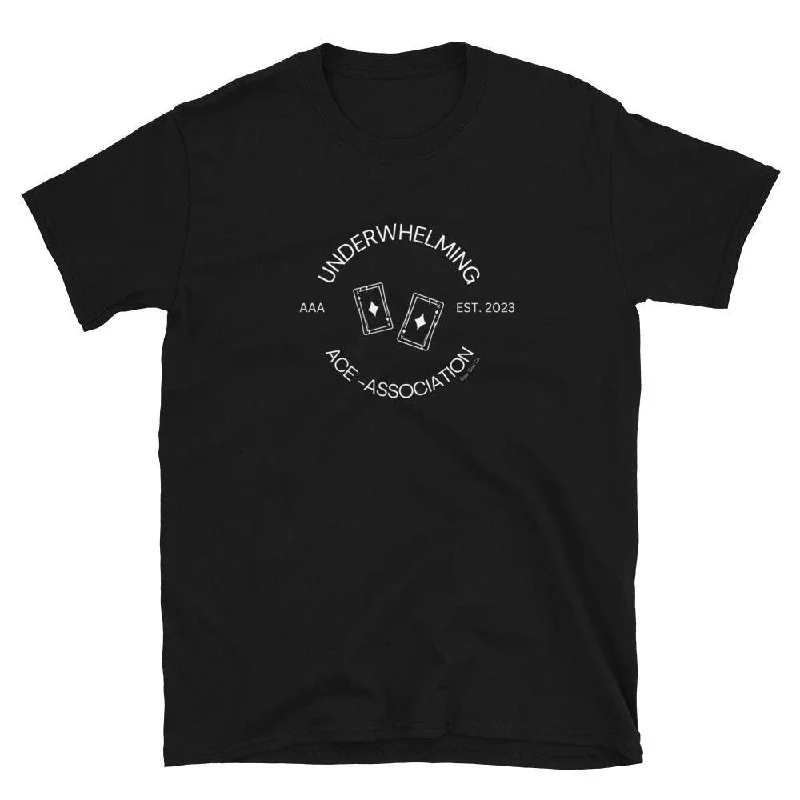 Graphic pride t-shirts with rainbow peace symbols--Underwhelming Ace Club T-Shirt