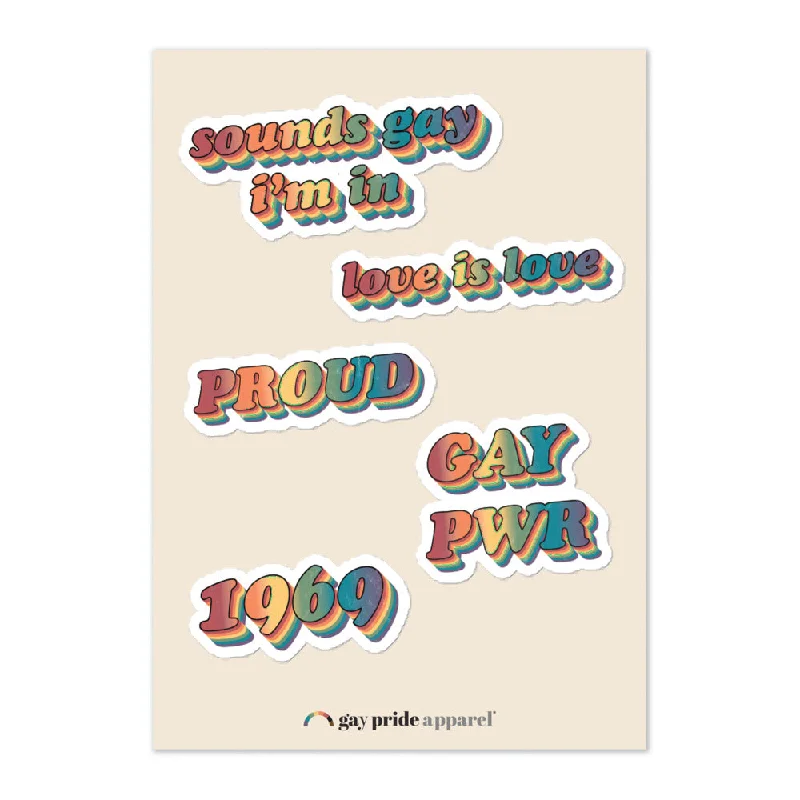 Retro Sticker Sheet