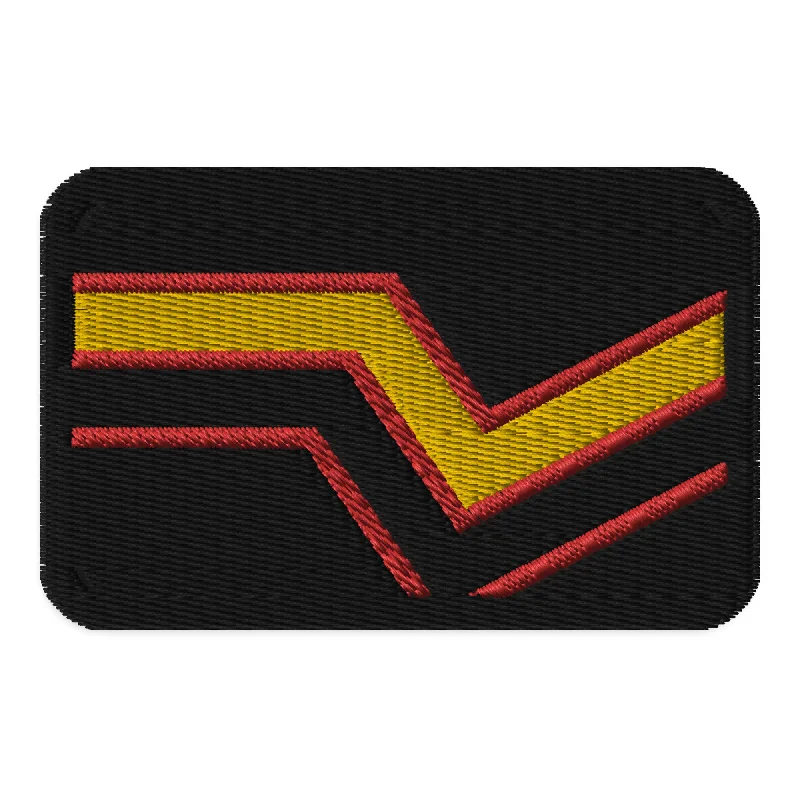 Rubber Latex Flag Embroidered Patch