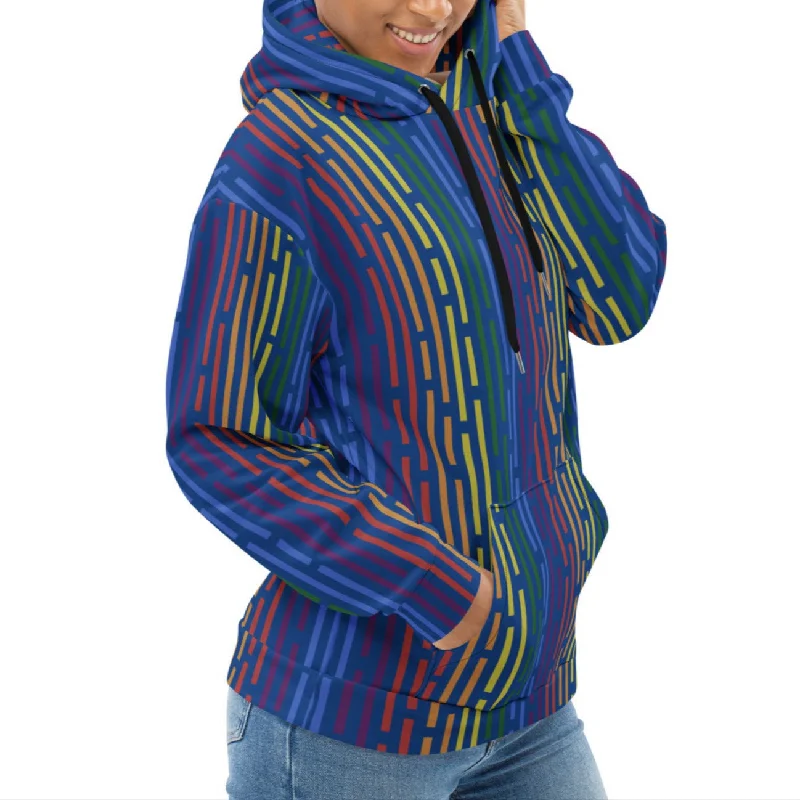 Hoodies with rainbow paw prints for animal lovers--Rainbow Pride Hoodie