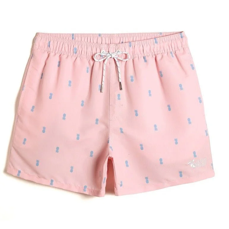 Pink Cute Pineapple Board Shorts