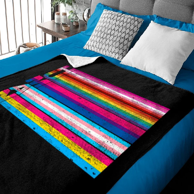 Human Lesbian Blankets, Bisexual Transgender Pansexual Lgbt Fleece Blanket, Gift For Lgbt Community Human Lesbian Blankets, Bisexual Transgender Pansexual Lgbt Fleece Blanket, Gift For Lgbt Community