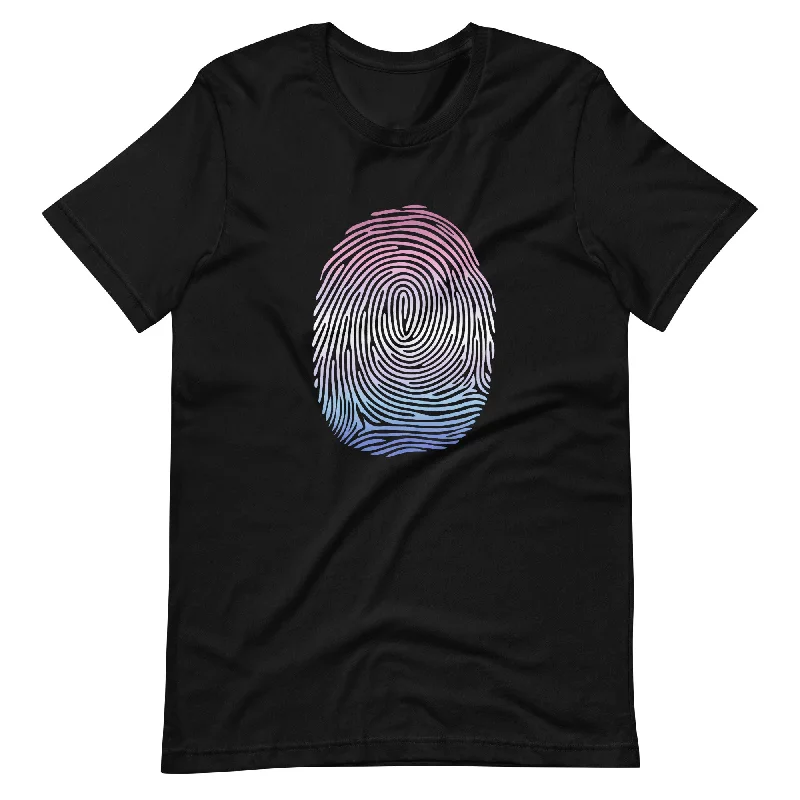 Bigender Pride Identity Fingerprint Shirt - Unisex