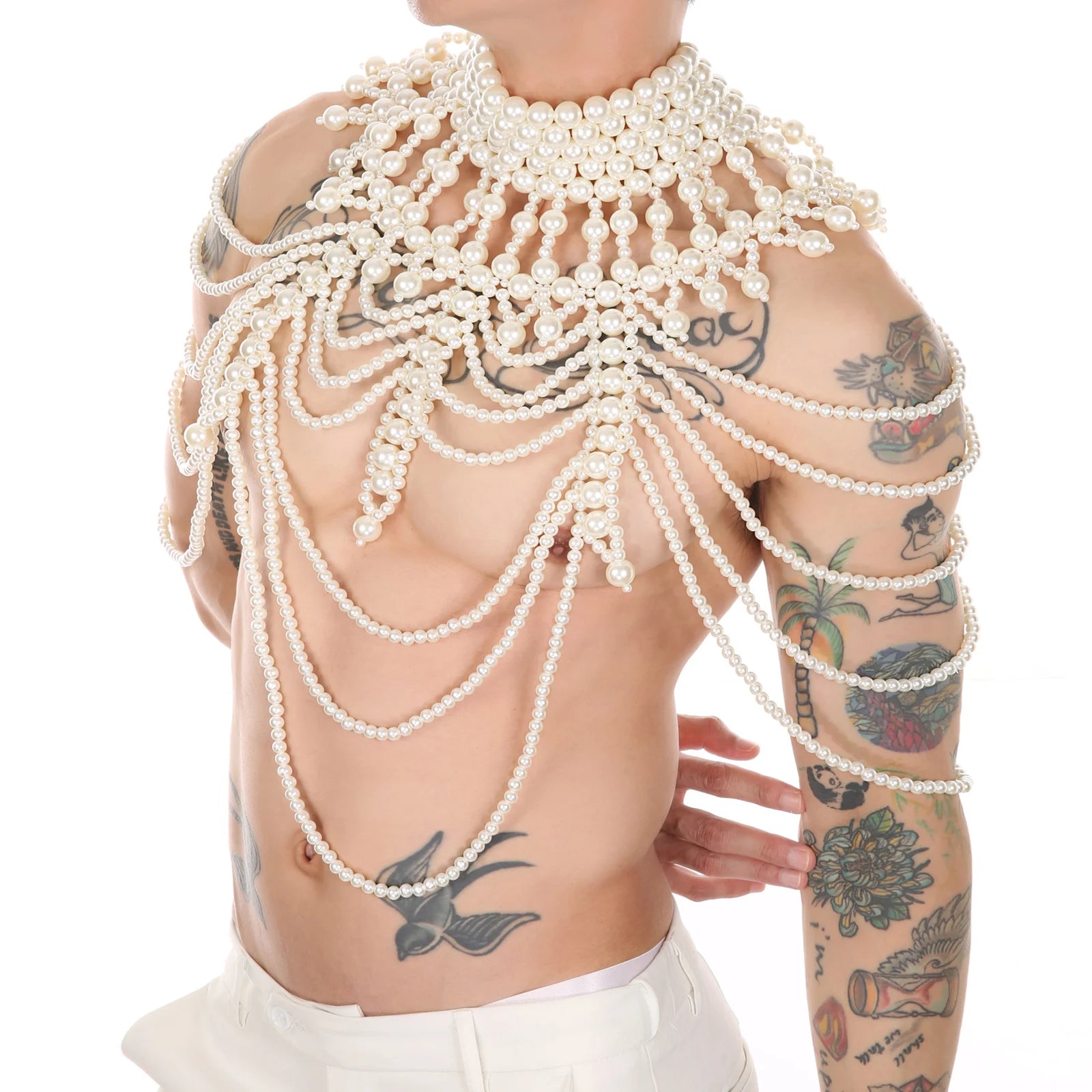 Regal Pearl Body Jewelry Harness