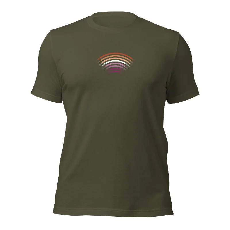 Affordable graphic tees with gender-neutral designs--Colorful Lesbian Tee