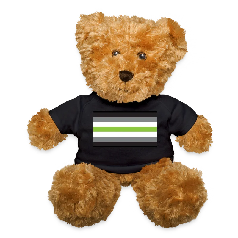 Agender Pride Flag Plush Teddy Bear Stuffed Animal