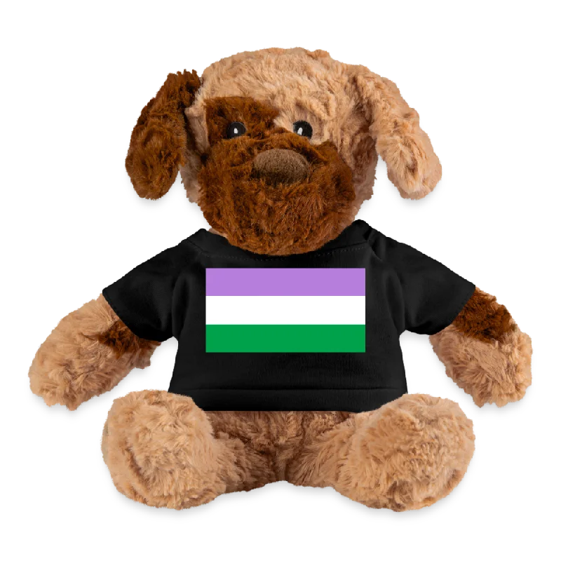 Genderqueer Pride Flag Plush Dog Stuffed Animal