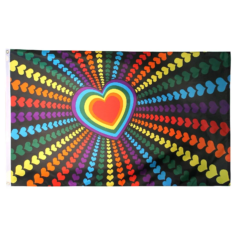 LGBTQ Pride Flag 3x5 - Rainbow Love