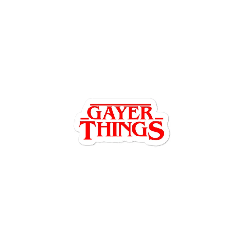 Gayer Things Stickers