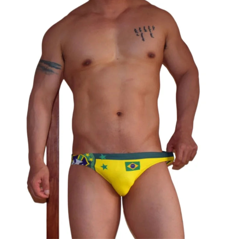 Men’s Flag Frenzy Swim Briefs