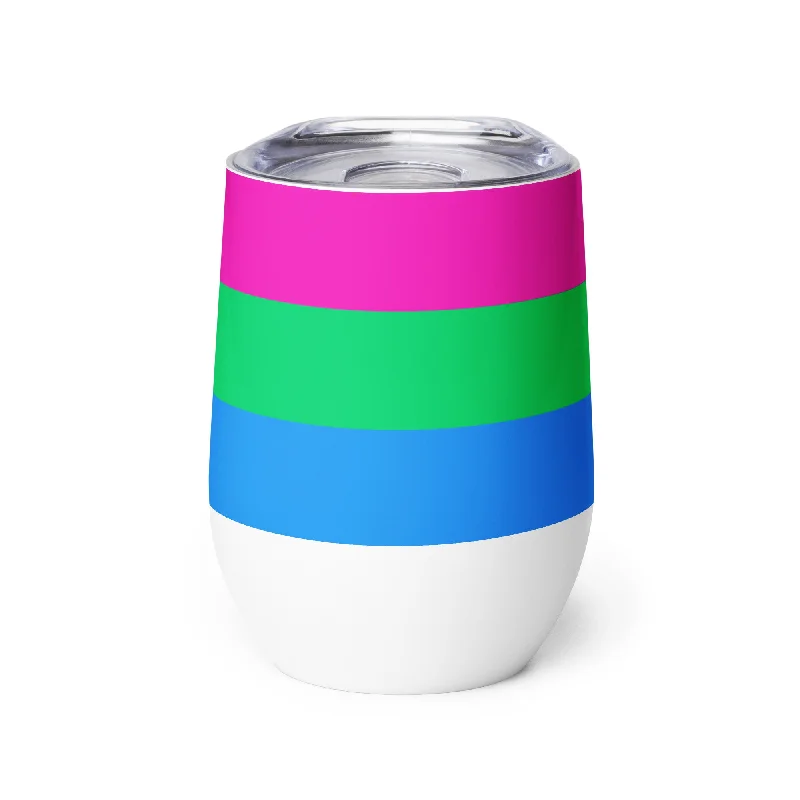 Polysexual Poly Pride Stainless Steel Wine Tumbler 12oz