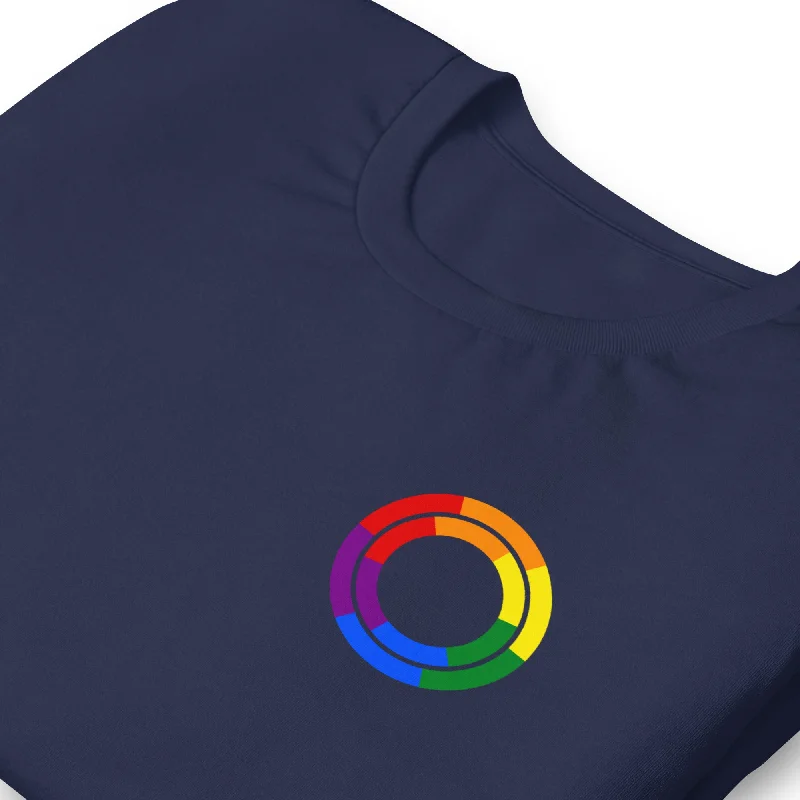 Best graphic tees for queer youth and students--Gay Pride Double Rainbow Circles LGBTQ+ Unisex T-shirt Best graphic tees for queer youth and students--Gay Pride Double Rainbow Circles LGBTQ+ Unisex T-shirt