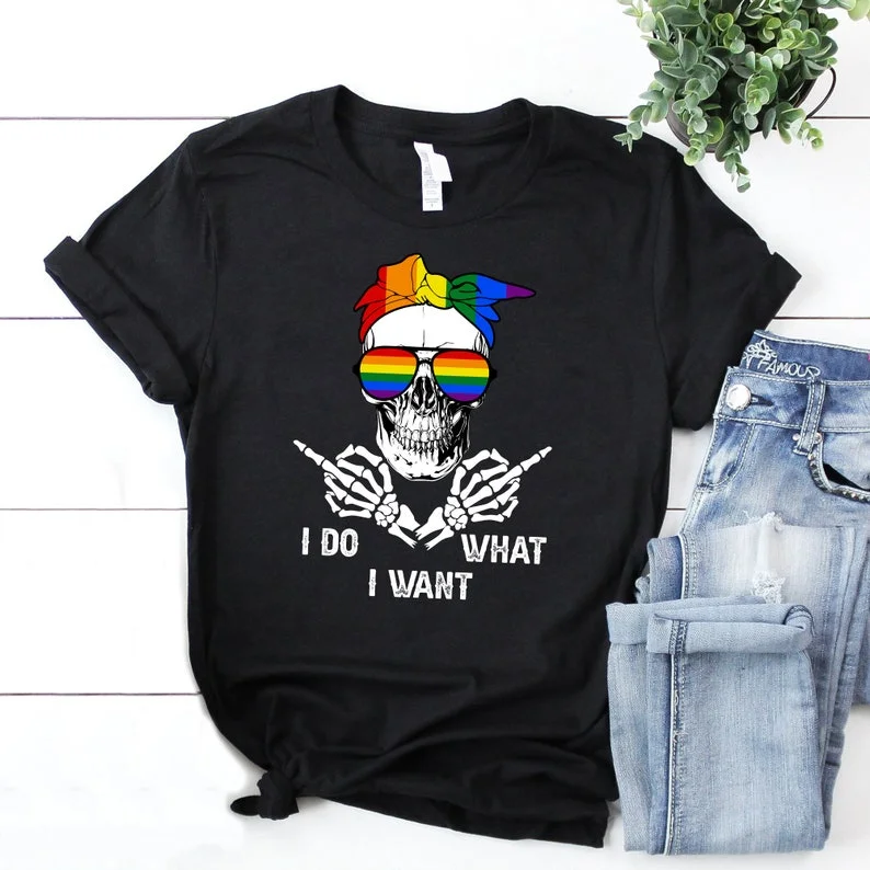 Graphic pride t-shirts with hand-drawn rainbow hearts--Funny Pride Shirt, I Do What I Want Funny LGBT Skeleton T-Shirt, Skeleton Tee, Gay Pride, Les Pride Graphic pride t-shirts with hand-drawn rainbow hearts--Funny Pride Shirt, I Do What I Want Funny LGBT Skeleton T-Shirt, Skeleton Tee, Gay Pride, Les Pride
