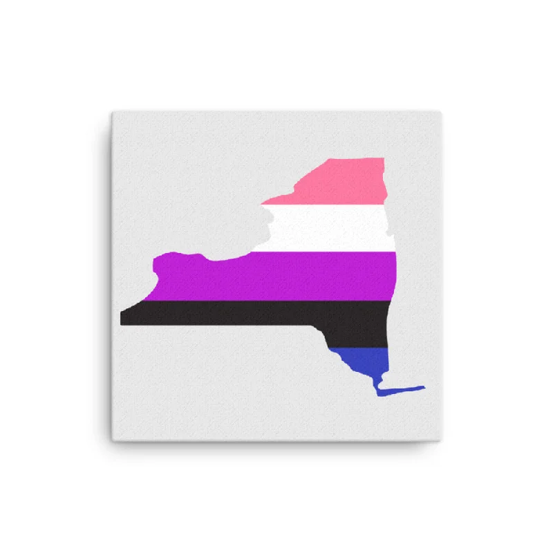 New York Genderfluid Pride Canvas Wall Art