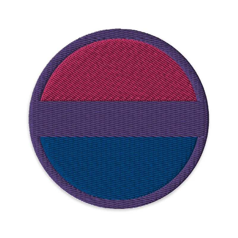 Bisexual Bi Pride Circle Embroidered Patch