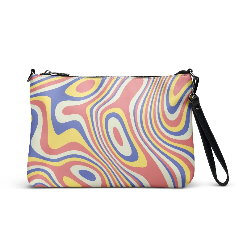 Abstract Hyper Waves Purse Handbag