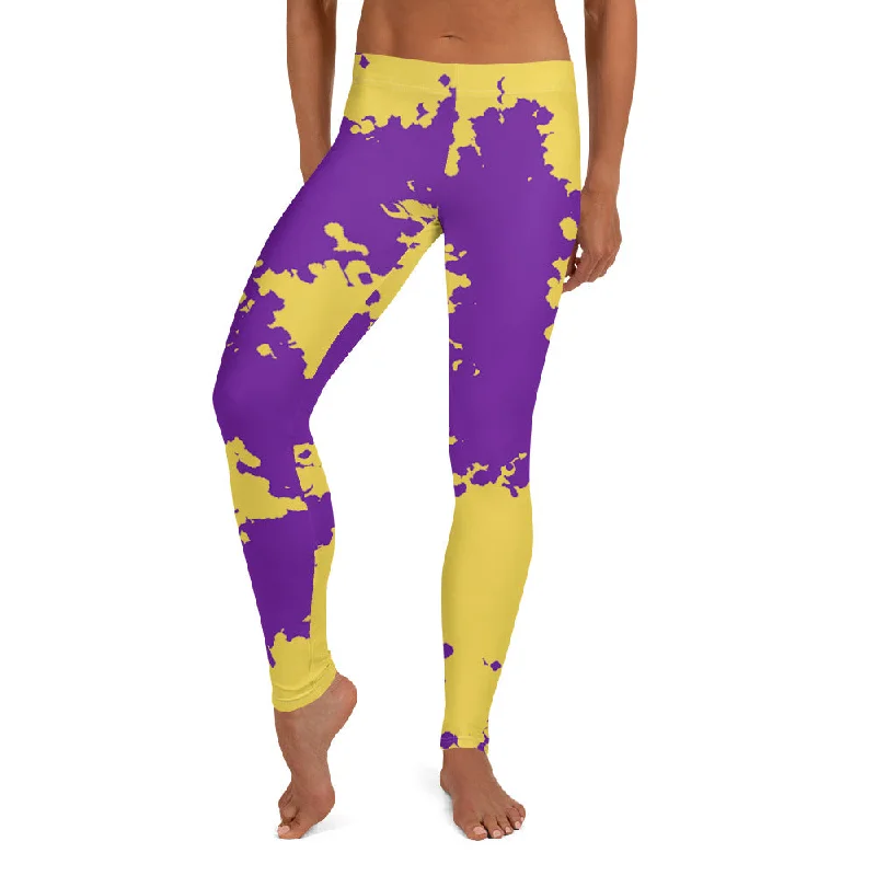 Intersex Pride Women's Leggings Yoga Pants - Camo