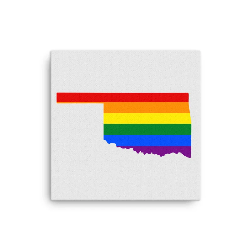 Oklahoma LGBTQ Pride Canvas Wall Art