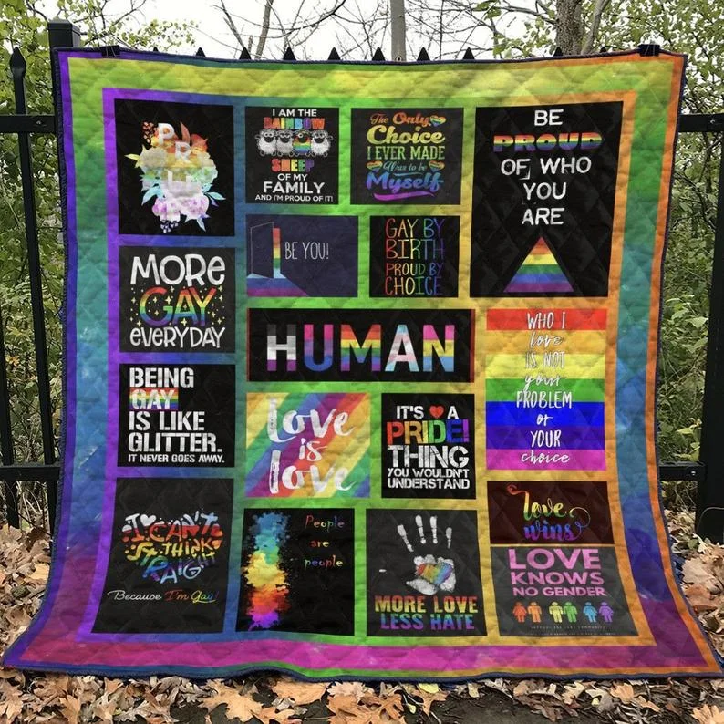 Lgbt Pride Blanket, Human Right Blanket, Be Proud Blanket, Pride Month Gift