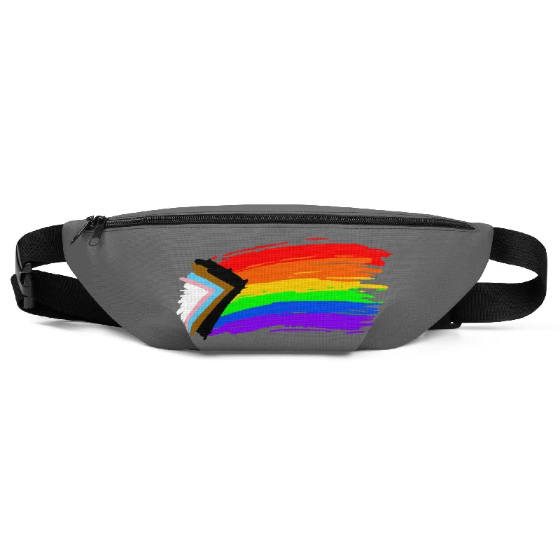 LGBTQ Pride Crossbody Fanny Pack - Progress Paint