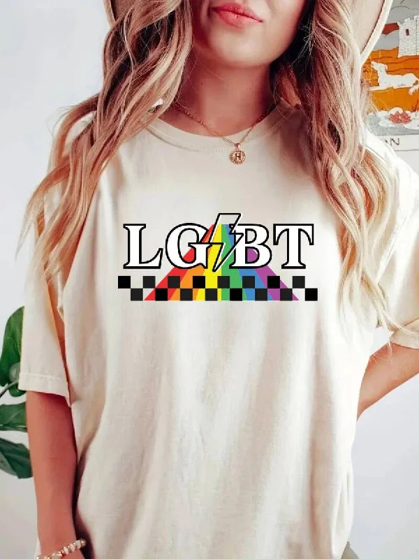 Best graphic tees for queer youth and students--LGBT Lightning Unisex t-shirt