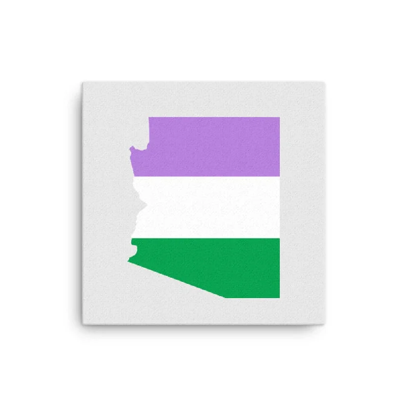 Arizona Genderqueerb Pride Canvas Wall Art