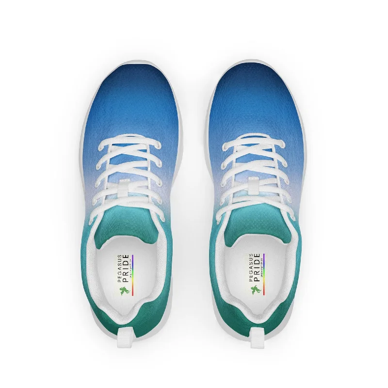 Gay MLM Vincian Pride Men’s Athletic Shoes - Ombre