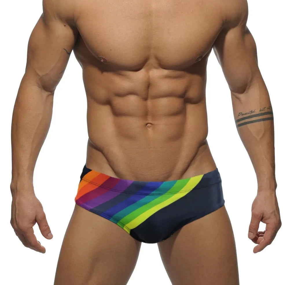 Men's Rainbow Surge Swim Briefs