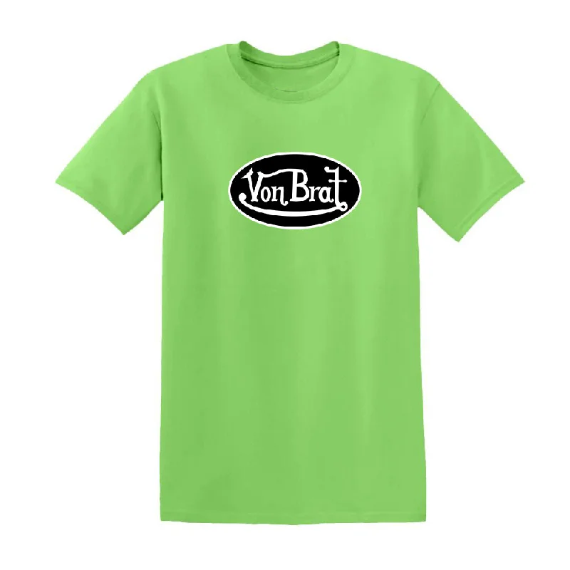 Graphic pride t-shirts with rainbow peace and love designs--VonBrat - Tee Shirt