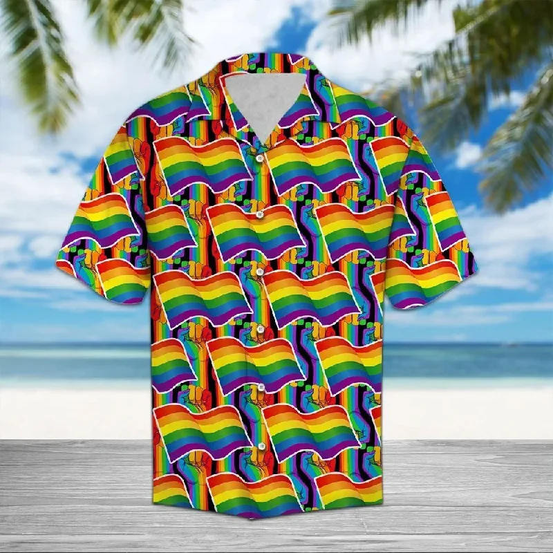 Affordable graphic tees for college pride clubs--Gay Pride LGBT Hawaiian Shirt, Gift For Couple Gay 3D Shirt Affordable graphic tees for college pride clubs--Gay Pride LGBT Hawaiian Shirt, Gift For Couple Gay 3D Shirt