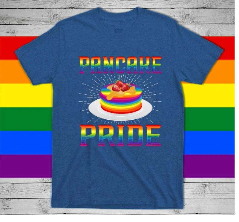 Graphic pride t-shirts with artistic pride flag patterns--Gay Pride Shirt, Lesbian Mom Shirt, Pride Month T Shirts, Pancake Pan Pride, Gay Pride, LGBT Baking T-Shirt Graphic pride t-shirts with artistic pride flag patterns--Gay Pride Shirt, Lesbian Mom Shirt, Pride Month T Shirts, Pancake Pan Pride, Gay Pride, LGBT Baking T-Shirt