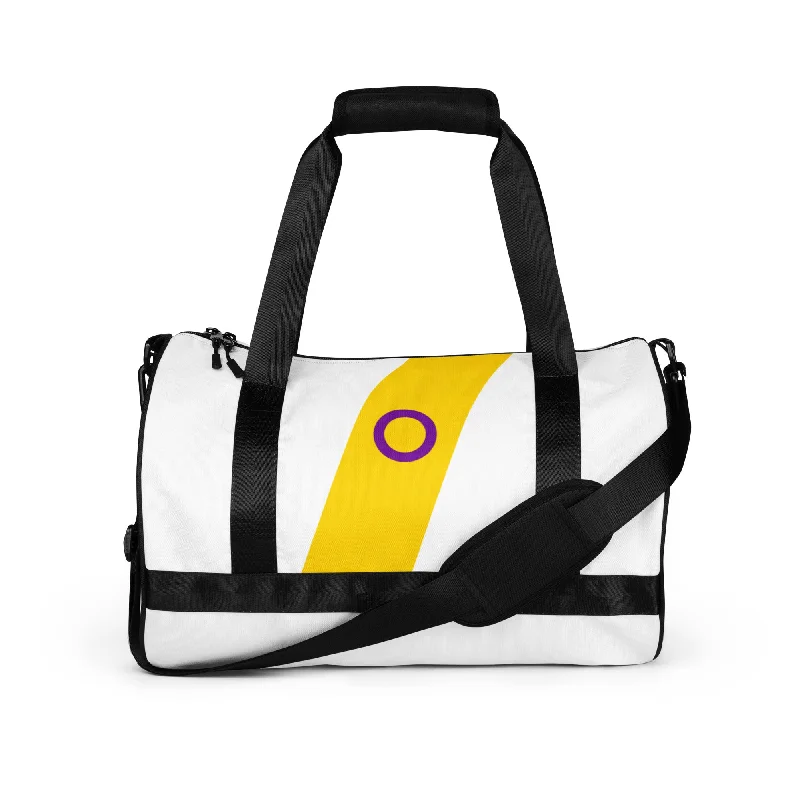 Intersex Diagonal Flag Colors LGBTQ+ Gym Bag